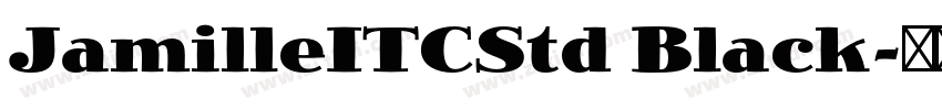 JamilleITCStd Black字体转换